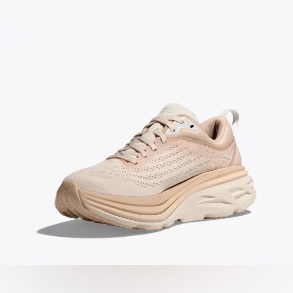 Hoka Bondi 8 Shifting Sands / Eggnog Running Shoe - Picture 3 of 5